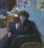 Pierre Bonnard  - Bilder Gemälde - Young Woman in an Interior