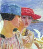 Pierre Bonnard  - Bilder Gemälde - Young Women and a Seagull