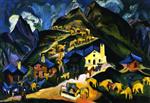 Ernst Ludwig Kirchner - Bilder Gemälde - Albauftrieb