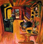 Ernst Ludwig Kirchner - Bilder Gemälde - Alpine Kitchen