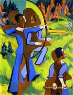 Ernst Ludwig Kirchner  - paintings - Archery
