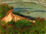 Ernst Ludwig Kirchner - Bilder Gemälde - Coastal landscape on Fehmarn