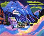 Ernst Ludwig Kirchner - Bilder Gemälde - Davis im Schnee