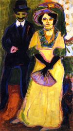 Ernst Ludwig Kirchner  - Bilder Gemälde - Dodo and Her Brother