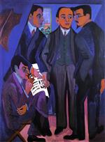 Ernst Ludwig Kirchner  - Bilder Gemälde - Eine Künstlergruppe
