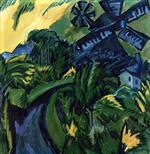 Ernst Ludwig Kirchner  - Bilder Gemälde - Fehmarn Windmill