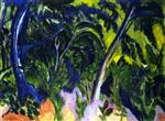 Ernst Ludwig Kirchner  - Bilder Gemälde - Forest by the Sea
