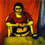 Ernst Ludwig Kirchner  - Bilder Gemälde - Fruit Bowl