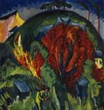 Ernst Ludwig Kirchner  - Bilder Gemälde - Galgenberg in Jena