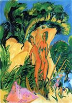 Ernst Ludwig Kirchner  - Bilder Gemälde - Girls, Fehmarn