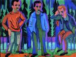 Ernst Ludwig Kirchner  - Bilder Gemälde - Hermnn Scherer, Kirchner, Paul Camenisch