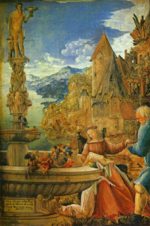 Albrecht Altdorfer - paintings - Rest on the Flight into Egypt