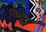 Ernst Ludwig Kirchner  - Bilder Gemälde - Milly Asleep