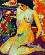 Ernst Ludwig Kirchner  - Bilder Gemälde - Nude