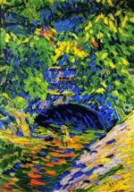 Ernst Ludwig Kirchner  - Bilder Gemälde - Prissnitz Bridge