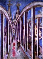 Ernst Ludwig Kirchner  - Bilder Gemälde - Reheinbrücke