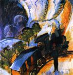 Ernst Ludwig Kirchner  - Bilder Gemälde - Rhätische Bahn, Davos