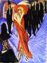 Ernst Ludwig Kirchner  - Bilder Gemälde - Rote Kokotte