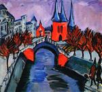 Ernst Ludwig Kirchner  - Bilder Gemälde - Rotes Eilsabethufer, Berlin
