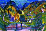 Ernst Ludwig Kirchner  - Bilder Gemälde - Sertig Valley in Autumn