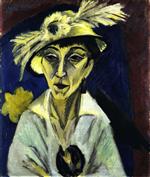 Ernst Ludwig Kirchner  - Bilder Gemälde - Sick Woman