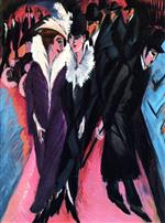Ernst Ludwig Kirchner  - Bilder Gemälde - Street, Berlin