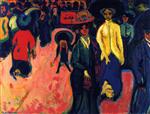 Ernst Ludwig Kirchner  - Bilder Gemälde - Street, Dresden