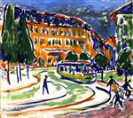 Ernst Ludwig Kirchner  - Bilder Gemälde - Streetcar (in Dresden)