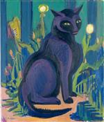 Ernst Ludwig Kirchner  - Bilder Gemälde - The Black Cat
