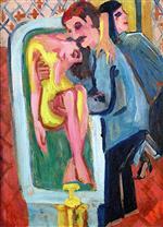 Ernst Ludwig Kirchner  - Bilder Gemälde - The Patient's Bath