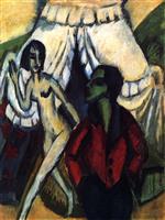 Ernst Ludwig Kirchner  - Bilder Gemälde - The Tent