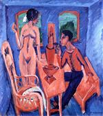 Ernst Ludwig Kirchner  - Bilder Gemälde - Tower Room