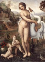 Leonardo da Vinci - Peintures - Leda