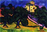 Ernst Ludwig Kirchner  - Bilder Gemälde - Villa in the Park (Dresden)