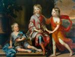 Godfrey Kneller  - Bilder Gemälde - Children of the Howard Family