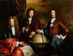 Godfrey Kneller  - Bilder Gemälde - Edward Russell, Earl of Orford, Captain John Benbow and Admiral Ralph Delavall