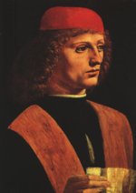 Leonardo da Vinci - Bilder Gemälde - Portrait eines Musikers