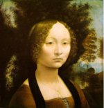 Leonardo da Vinci - Bilder Gemälde - Portrait von Ginevra Benci