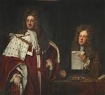 Godfrey Kneller  - Bilder Gemälde - Prince George of Denmark and George Clarke