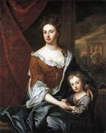 Godfrey Kneller  - Bilder Gemälde - Queen Anne and William, Duke of Gloucester