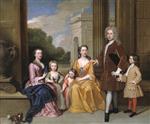 Godfrey Kneller  - Bilder Gemälde - The Harvey Family