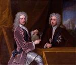Godfrey Kneller  - Bilder Gemälde - Thomas Pelham-Holles, 1st Duke of Newcastle-under-Lyne; Henry Clinton, 7th Earl of Lincoln