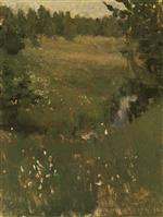 Konstantin Alexejewitsch Korowin - Bilder Gemälde - A Stream-2