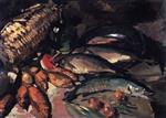 Konstantin Alexejewitsch Korowin  - Bilder Gemälde - Fish-2