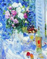 Konstantin Alexejewitsch Korowin  - Bilder Gemälde - Flowers and Fruit