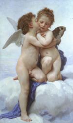 William Bouguereau - Bilder Gemälde - Armor und Psyche als Kinder