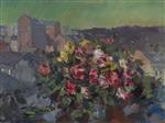 Konstantin Alexejewitsch Korowin  - Bilder Gemälde - Flowers Over the City