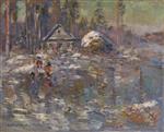 Konstantin Alexejewitsch Korowin  - Bilder Gemälde - Frozen Lake