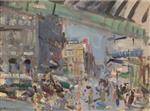 Konstantin Alexejewitsch Korowin  - Bilder Gemälde - Gare St Lazare