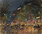 Konstantin Alexejewitsch Korowin  - Bilder Gemälde - Grand Boulevard pres de la Bastille